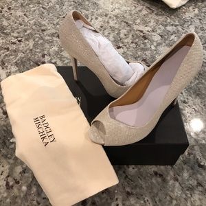 Badgley Miscshka Kassidy II Peep Toe Pumps